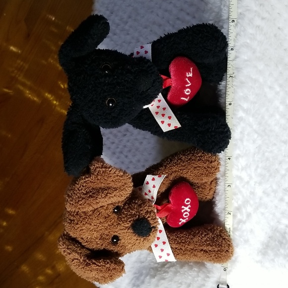 Pair of Valentine Puppy Plush Dog - Picture 11 of 12